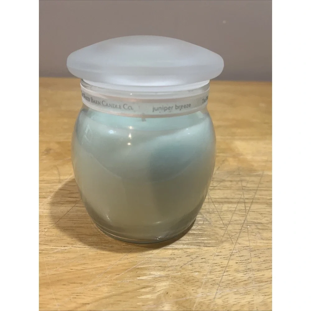 Juniper Breeze White Barn Real Essence 15oz 1‎ Wick Candle Jar 425g NOS - Picture 3 of 4